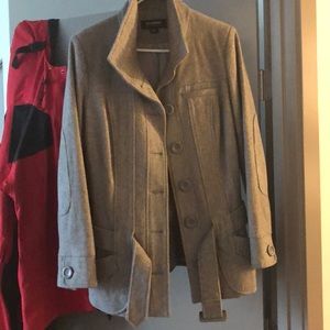 Grey pea coat juniors size M